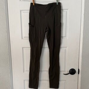 lululemon athletica Fast and Free Dark Olive Leggings